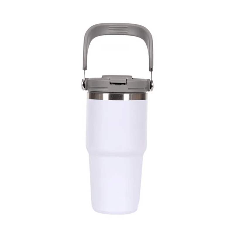 Termo-de-Acero-Inoxidable-con-Asa-Portatil-600-ml-Blanco