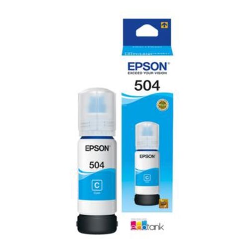 Botella de Tinta Epson T504 Cyan
