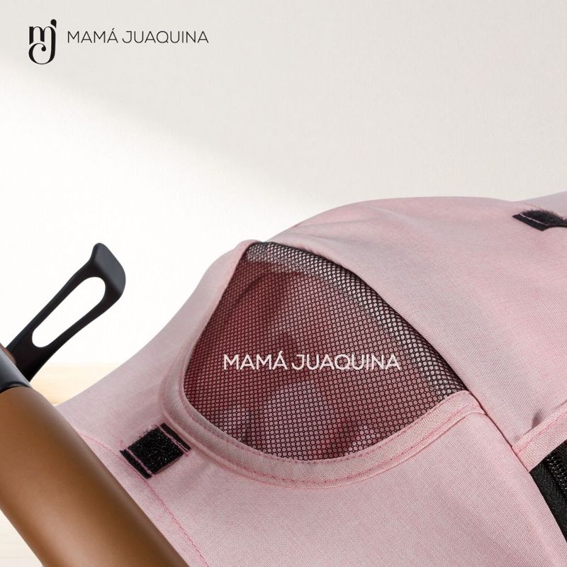 Coche-Happy-Travel-con-Porta-Bebe-ROSA