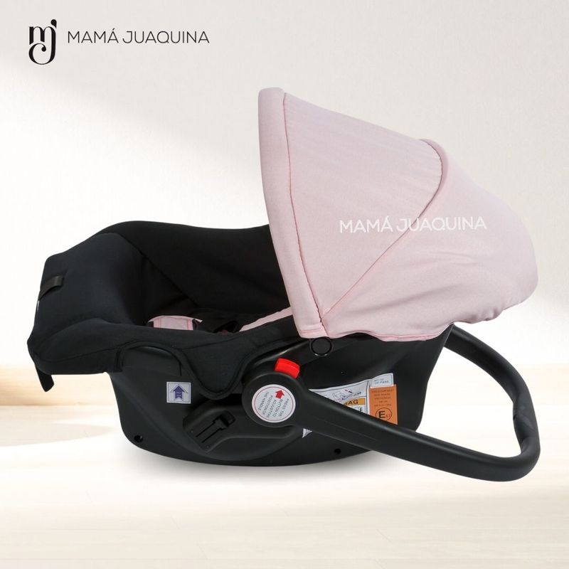 Coche-Happy-Travel-con-Porta-Bebe-ROSA