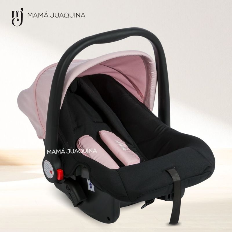 Coche-Happy-Travel-con-Porta-Bebe-ROSA