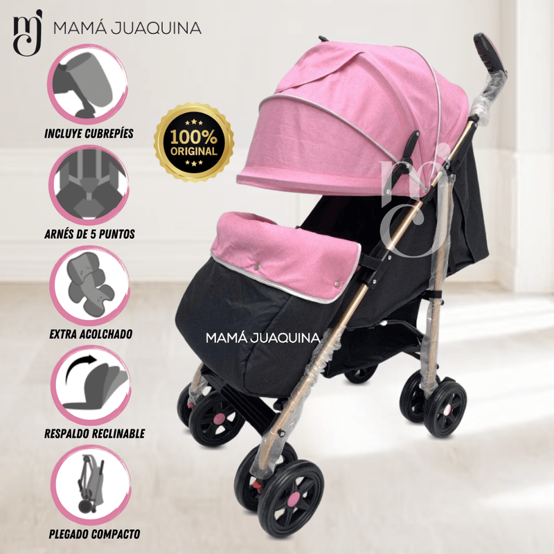 Coche-Baston-«DIXIE»-Rosa
