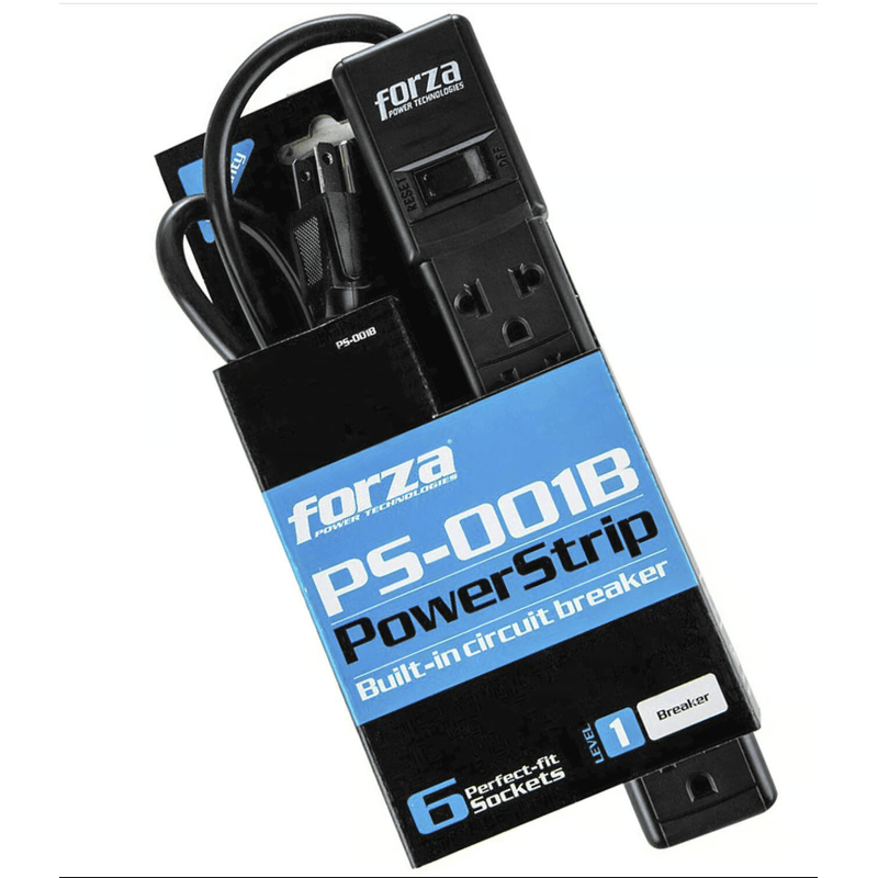 SUPRESOR-DE-PICOS-FORZA-PS-001B-6-PUERTOS-NEGRO-