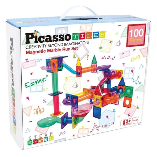 Bloques Magnéticos Pista de Canicas de 100 piezas - Juego STEM Educativo  para Niños, PicassoTiles