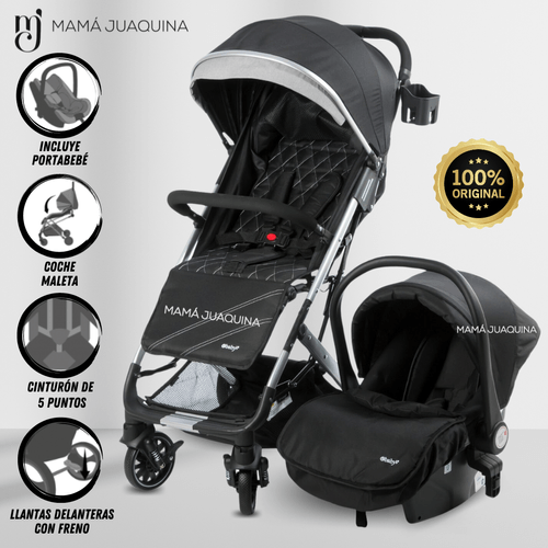 COCHE DE PASEO «DOLCE PRAGA» NEGRO