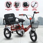 TRICICLO-DOBLE-ASIENTO-«TRENO»-ROJO