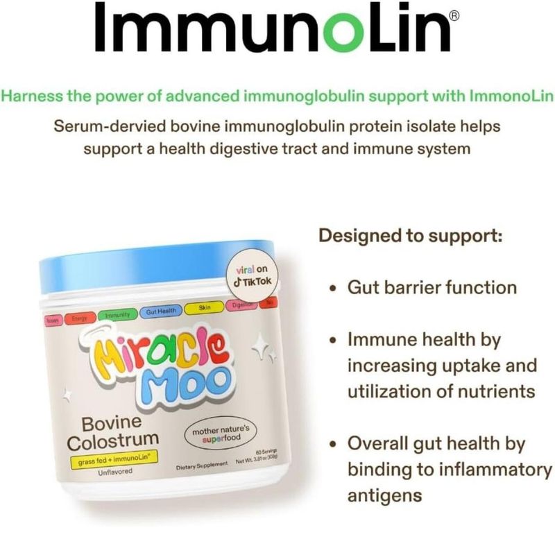 Calostro-Bovinocon-IgG-Plus-ImmunoLin-Miracle-Moo---60-porciones