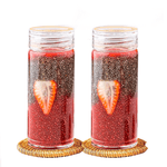 Set-de-2-Frascos-Contenedores-Hermetico-de-Vidrio-Naranja-1200-ml