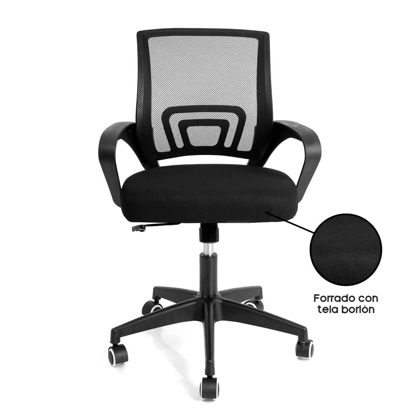 Silla-de-Oficina-Ergonomica--Aksel-Base-de-Nylon---Sistema Basculante