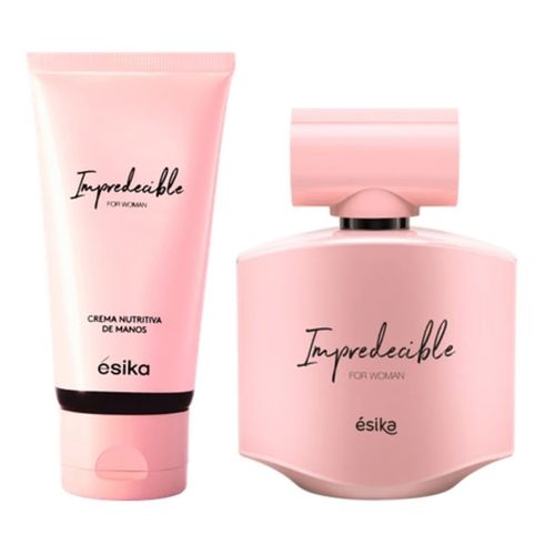 Set Esika - Perfume Impredecible Eau de Parfum Femenino 50 ml y Crema de Manos