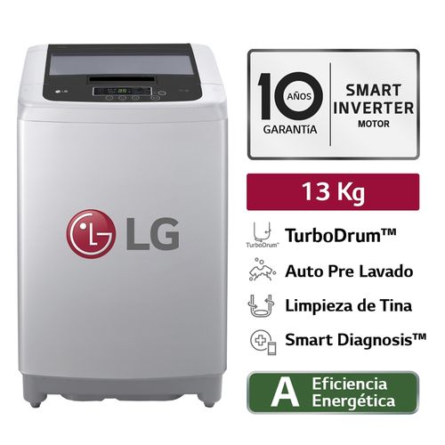 LAVADORA LG 13KG SMART MOTION WT13DPBK GRIS