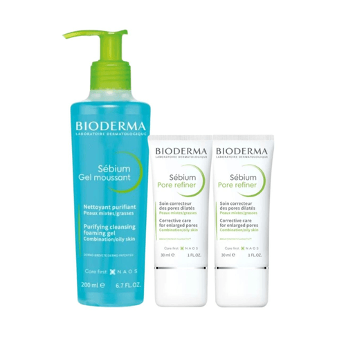 Rutina Sébium para piel mixta a grasa: Gel Moussant 200ml + 2 Pore Refiner 30ml