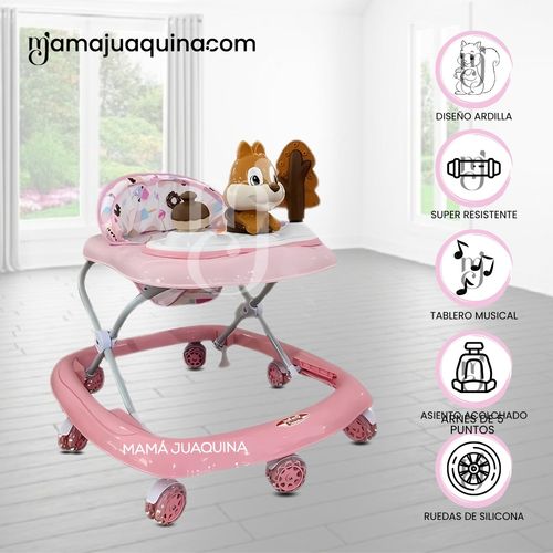 Andador con Tablero «SWIFT BABY» Dark Pink