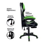 Silla-Gamer-Extingtion-Sapp-Gamuza-Cuerina-Color-Verde