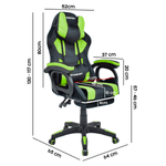 Silla-Gamer-Extingtion-Sapp-Gamuza-Cuerina-Color-Verde