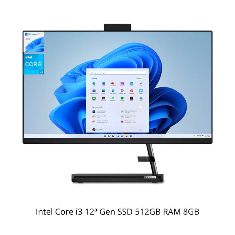 All-in-One-Lenovo-IdeaCentre-AIO-238--IPS-FHD-Core-i3-12ª-512GB-SSD-8GB-W11Home