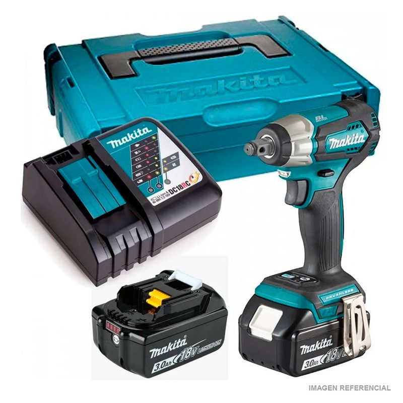 Llave-de-Impacto-Inalambrico-Makita-BL-XPT-18V-1-2--210-Nm-DTW181RFJ-2Baterias-x-30-Ah---Cargador