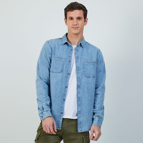 Camisa Hombre Denim Manga Larga Hypnotic
