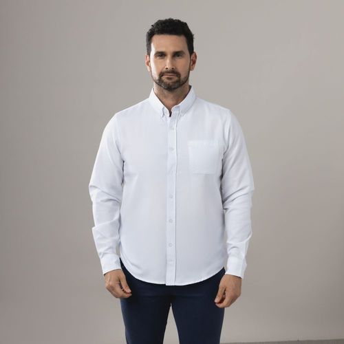 Camisa Hombre Solida Pocket Madison