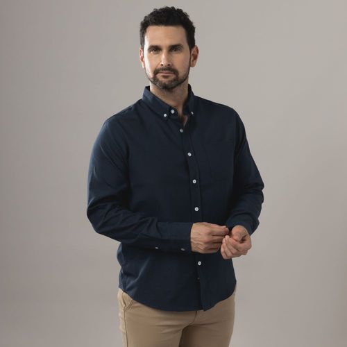 Camisa Hombre Solida Pocket Madison