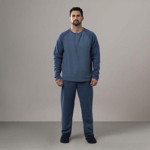 Pijama Set Hombre Ranglan Polar Madison