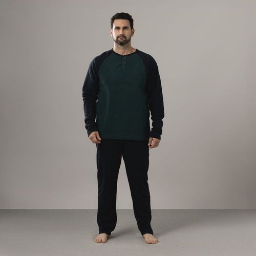 Pijama Set Hombre Ranglan Polar Madison