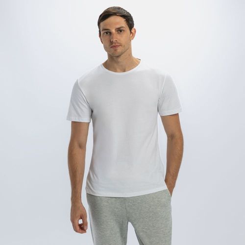 Polo Hombre C Neck Pre Nac Blanco Malabar