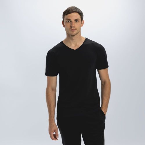 Polo Hombre V Neck Pre Nac Negro Malabar