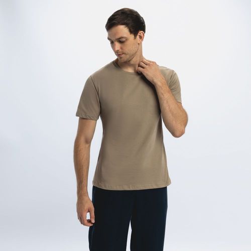 Polo Hombre C Neck Pre Nac Beige Malabar