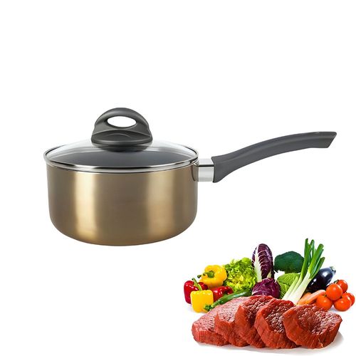 Cacerola Oster® Antiadherente 18CM con Tapa Herscher Gold 136802 02 (JYA)