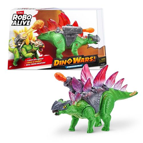 Dinosaurio Estegosaurio Luz Y Sonido Robo