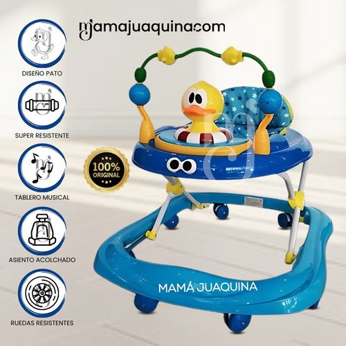 Andador con Tablero Musical «DUCKY LUCKY» 3 en 1 Dark Blue