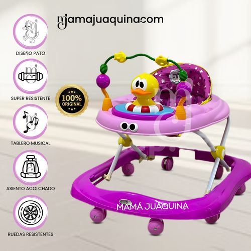 Andador con Tablero Musical «DUCKY LUCKY» 3 en 1 Pink