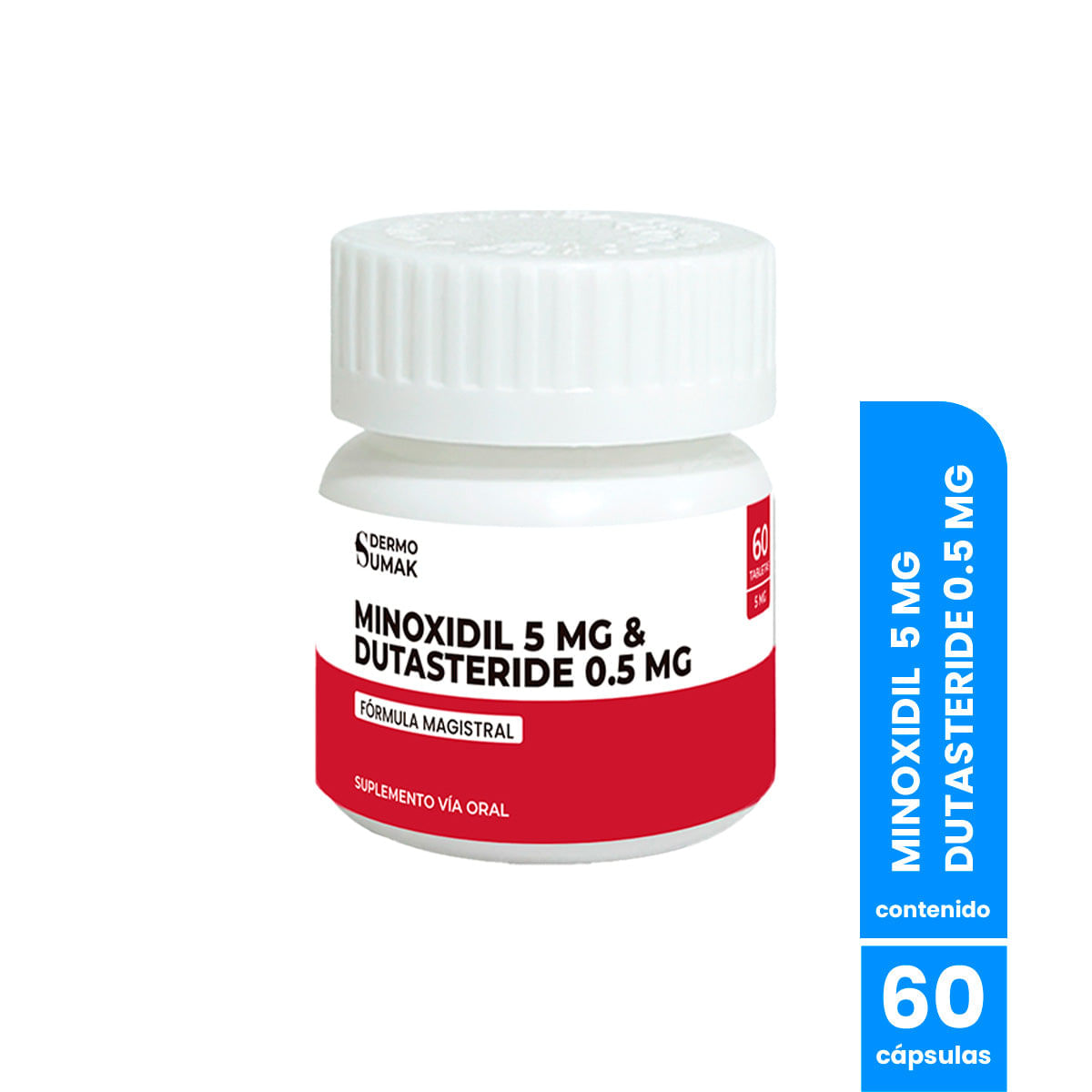 Minoxidil 5 mg & Dutasteride 0,5 mg x 60 caps Dermo Sumak
