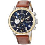Reloj-Tommy-Hilfiger-Cool-Sport-1791137-Multifuncional-Correa-De-Cuero-Marron-Dorado-Azul