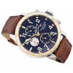 Reloj-Tommy-Hilfiger-Cool-Sport-1791137-Multifuncional-Correa-De-Cuero-Marron-Dorado-Azul