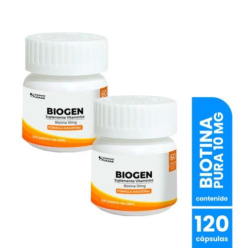 Biogen capsulas 60 cap - Dermo Sumak 2 unid