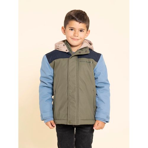 Casaca Para Niño Poliéster Waterproof
 Silvestre Verde Hush Puppies Kids