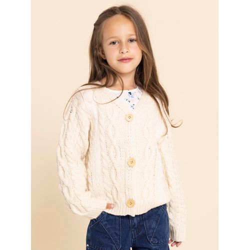 Chompa Para Niña Tejido Elena Blanco Hush Puppies Kids