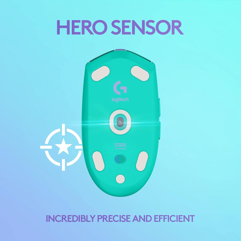 Mouse-Gamer-Logitech-G305-Wireless-con-Sensor-HERO-de-1ms---Menta