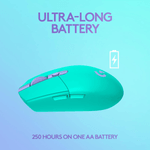 Mouse-Gamer-Logitech-G305-Wireless-con-Sensor-HERO-de-1ms---Menta