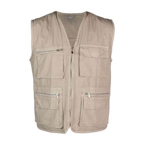 Chaleco de Trabajo Ligero Paper Touch Beige Talla M