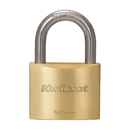 Candado Cobre Sólido 50mm con grillete Kwikset