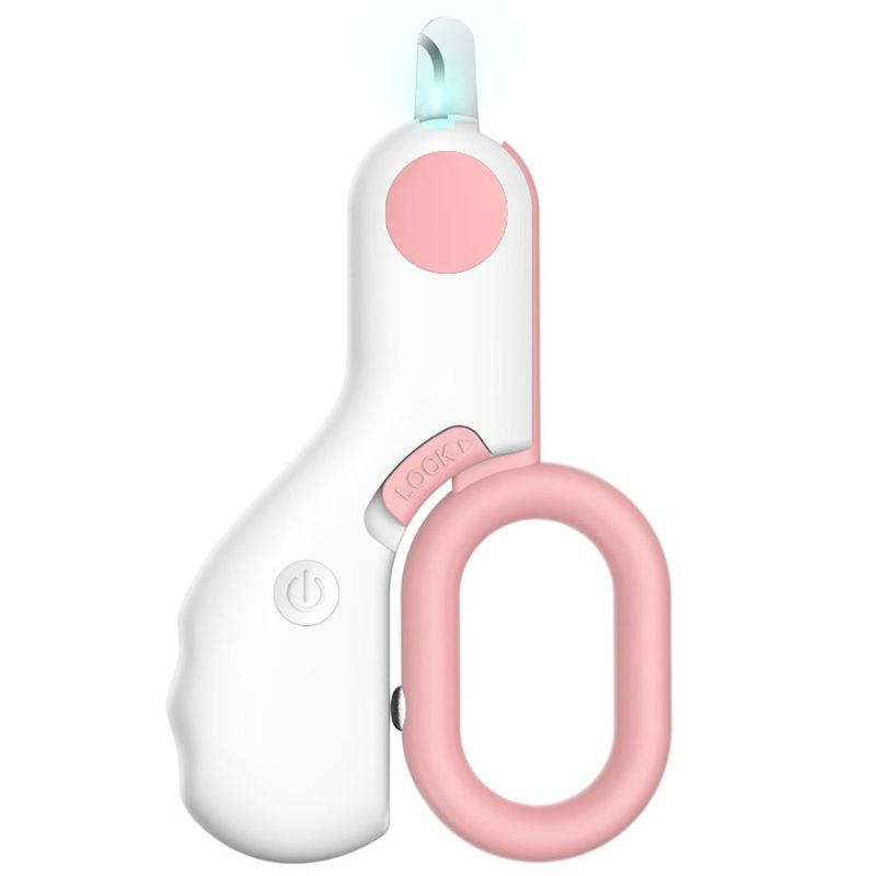 Cortauñas-Led-Rosado-para-Mascota