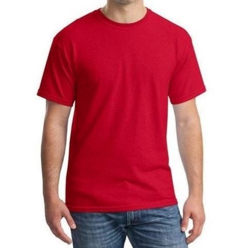 Polo Cuello Redondo Manga Corta Rojo