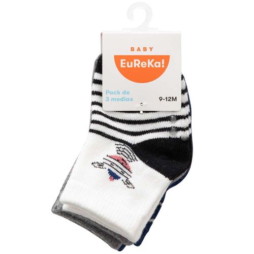 Medias Pack x 3 BO Bebé Niño BABY EUREKA