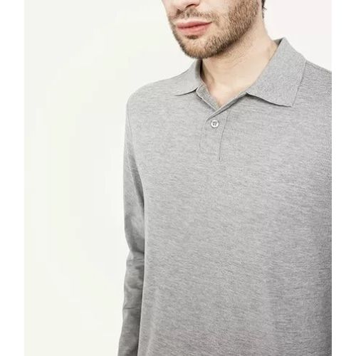 Polo Camisero Manga Larga Melange