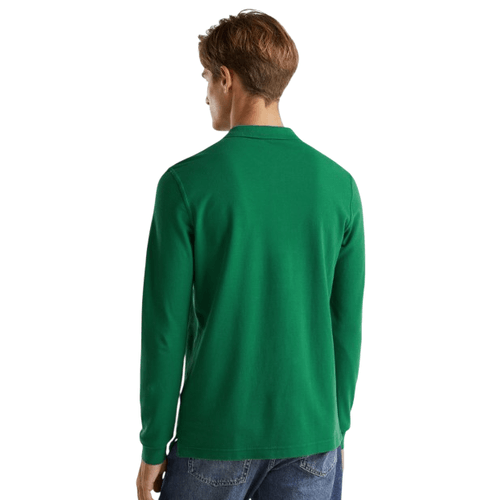 Polo Camisero Manga Larga Verde Perico