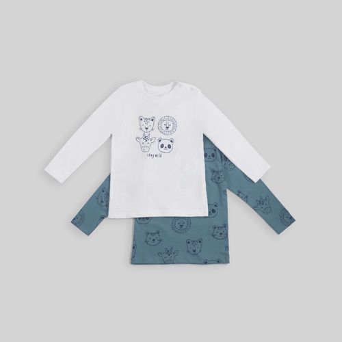 Polo Manga Larga Pack X2 Bebe Niño Baby Circus