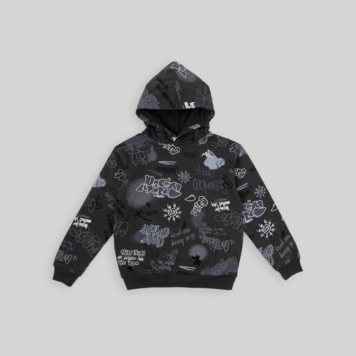 Polera Para Teen Niño Aereal Aop Hood